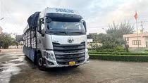 Xe tải chở cả “núi” đường nhập lậu trên QL1A