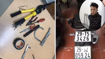 Đi "ăn hàng" trong đêm, 2 tên trộm gặp phải Cảnh sát hình sự