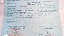 Lại phát hiện "giấy nhập viện" giả