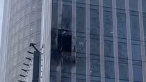 UAV Ukraine đâm vào tòa nhà ở trung tâm tài chính Moscow