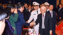 Tổng Bí thư Nguyễn Phú Trọng và Chủ tịch nước Võ Văn Thưởng dự Kỷ niệm 75 năm "CAND học tập, thực hiện Sáu điều Bác Hồ dạy"