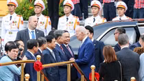Hình ảnh Lễ đón Tổng thống Hoa Kỳ Joe Biden tại Phủ Chủ tịch