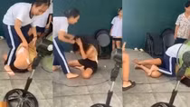 Nữ sinh ở TP Hồ Chí Minh đánh và xé áo bạn