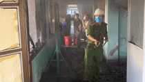 "Bà hỏa" ghé thăm một trường học lúc rạng sáng
