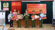 Thưởng Ban Chuyên án bắt giữ đối tượng gây rối trật tự công cộng