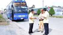 Ngăn ngừa tai nạn giao thông  liên quan xe khách và container từ Campuchia vào Việt Nam