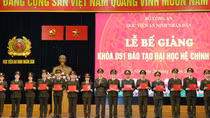 Học viện ANND trao bằng tốt nghiệp cho học viên Khóa D51