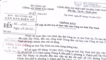 Thay đổi trụ sở làm việc Công an tỉnh Tây Ninh