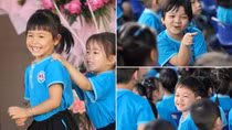 Những khoảnh khắc đáng yêu của các em nhỏ ngày khai trường