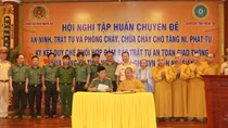 Tập huấn cho các tăng ni, phật tử cách xử lý tình huống ANTT tại cơ sở thờ tự