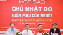Chủ nhật Đỏ 2024 dự kiến tiếp nhận khoảng 50 nghìn đơn vị máu
