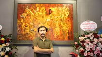 Hoạ sĩ Nguyễn Thái Cớ: “Gọi mùa” bằng triển lãm tranh sơn mài