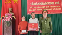 Hỗ trợ kinh phí xây nhà tình nghĩa cho gia đình liệt sĩ CAND