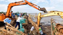 Cà Mau công bố tình huống khẩn cấp sạt lở bờ biển