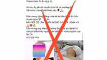 Thông báo kêu gọi đóng góp tiền xây chùa, giúp đỡ trụ trì chùa bị bệnh…là giả mạo