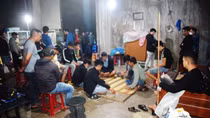 Triệt xóa tụ điểm đánh bạc ở phố núi Củng Sơn