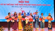 Hội Phụ nữ Bộ Công an đoạt Giải Ba toàn đoàn Hội thi dân vũ và thể dục thể thao phụ nữ toàn quốc