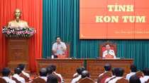 Thủ tướng Phạm Minh Chính làm việc với Ban Thường vụ Tỉnh ủy Kon Tum