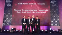 Techcombank được The Asian Banker vinh danh là “Ngân hàng bán lẻ xuất sắc nhất”