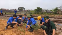 Đường sắt phát động phong trào đường hoa dài nhất Việt Nam