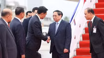 Những hình ảnh đầu tiên của Thủ tướng Phạm Minh Chính tại Lào