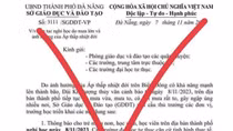 "Cho học sinh Đà Nẵng nghỉ học vì mưa lớn" là nội dung giả mạo