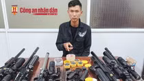 Phát hiện 3 đối tượng mua bán, tàng trữ 5 khẩu súng hơi