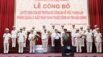 Thành lập Phòng Quản lý xuất nhập cảnh Công an tỉnh Hậu Giang