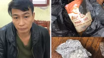Giấu ma túy trong gói bún ngô