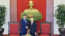 Tổng Bí thư Nguyễn Phú Trọng tiếp Tổng thống Mông Cổ