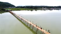 Dựng lại cầu gỗ Ông Cọp dài nhất Việt Nam