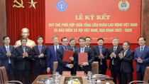 BHXH Việt Nam và Tổng Liên đoàn Lao động Việt Nam ký Quy chế phối hợp