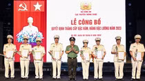 Cục Truyền thông CAND công bố Quyết định thăng cấp bậc hàm, nâng bậc lương năm 2023