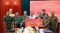 Đoàn Công an tỉnh Xaisomboun thăm và làm việc tại tỉnh Bắc Giang