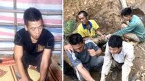 Bắt nhóm sử dụng vật liệu nổ khai thác vàng trái phép