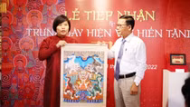 Trưng bày hiện vật tranh dân gian đặc biệt do các nghệ nhân hiến tặng