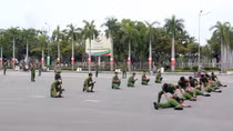 Sẵn sàng cho Hội thi điều lệnh bắn súng, võ thuật CAND, bảng thi số 5