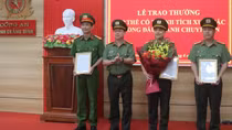 Trao thưởng các đơn vị phá chuyên án thu giữ 846 kg thuốc nổ