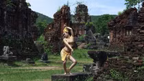 Vũ điệu Apsara bên tháp cổ