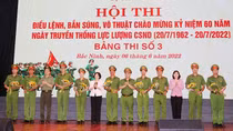 700 CBCS tham gia Hội thi Điều lệnh, bắn súng, võ thuật