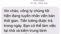 Nhiều nạn nhân "dính bẫy" lừa đảo vì bị dụ "làm việc bán thời gian lương cao"