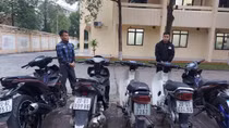 Hai anh em họ sắm vam phá khoá, cuỗm hàng loạt xe máy