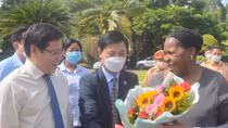 Chủ tịch Quốc hội Cộng hòa Mozambique thăm Viện lúa ĐBSCL