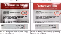 Phát hiện thuốc kháng sinh Cefuroxim 500 giả trên thị trường