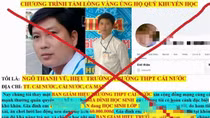 Giả danh hiệu trưởng kêu gọi từ thiện lạ lùng