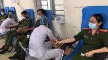 CBCS Công an Nghệ An hiến máu cứu bệnh nhân suy tim