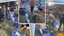 Tài xế nồng nặc mùi bia rượu lao xe vào quán ốc vỉa hè