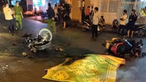 Xe máy tông nhau, 2 người tử vong