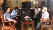 Cựu chiến binh hiến đất mở đường giao thông nông thôn