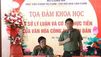 Toạ đàm khoa học “Cơ sở lý luận và cơ sở thực tiễn của văn hoá CAND”